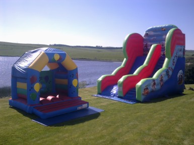 giant garden slide, east renfrewshire, glasgow